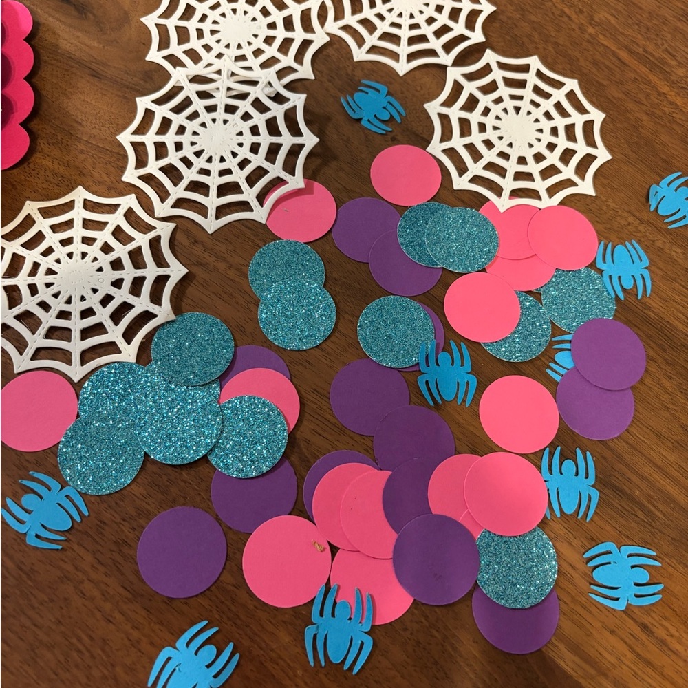 Ghost spider Gwen Stacy spider Gwen birthday party Confetti HANDMADE